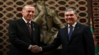 Cumhurbaşkanı Erdoğan, Türkmenistan Halk Maslahatı Başkanı Berdimuhamedov ile görüştü