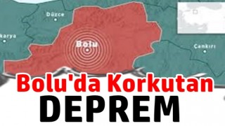 Bolu'da 4,8 büyüklüğünde deprem