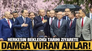 Cumhurbaşkanı Erdoğan, Yeniden Refah Partisi Genel Merkezi'nde! Dikkat çeken anlar...