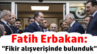 Fatih Erbakan ve Binali Yıldırım görüşmesi sona erdi