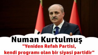 Yeniden Refah Partisi, kendi programı olan bir siyasi partidir