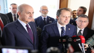 Meclis Başkan adayı Numan Kurtulmuş’dan Fatih Erbakan’a ziyaret!