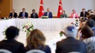 Cumhurbaşkanı Erdoğan, Amerikan Yahudi Toplumu çatı kuruluşlarının temsilcilerini kabul etti