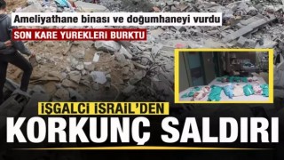 İşgalci İsrail Şifa Hastanesi'ni vurdu! Son kare yürekleri burktu