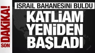 Katliam yeniden başladı! İsrail'den bombardıman! Hamas'a suçlama!