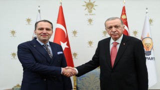 Yeniden Refah lideri Fatih Erbakan, Cumhurbaşkanı Erdoğan ile görüştü