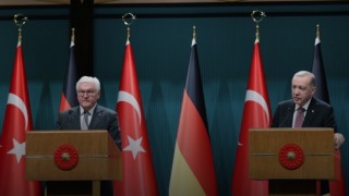 Cumhurbaşkanı Erdoğan, Almanya Cumhurbaşkanı Steinmeier ile ortak basın toplantısında konuştu