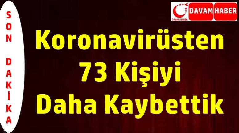 Türkiye'de koronavirüsten 73 can daha hayatını kaybetti