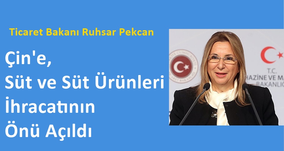 Çin'e, Süt ve Süt Ürünleri İhracatının Önü Açıldı