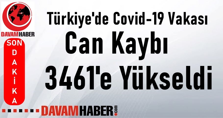Türkiye'de Can Kaybı 3461'e Yükseldi.